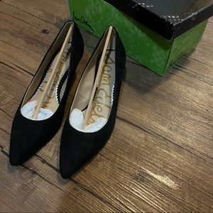 Sam Edelman Black Suede Pump 4cm heelheight